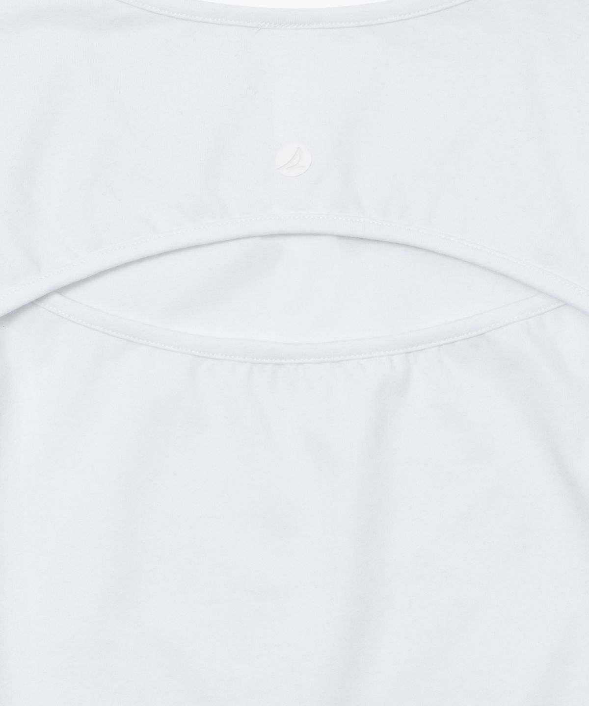 스페리(SPERRY) 컷 아웃 슬릿 크롭 반팔티_아이보리 [SPRU_0002]