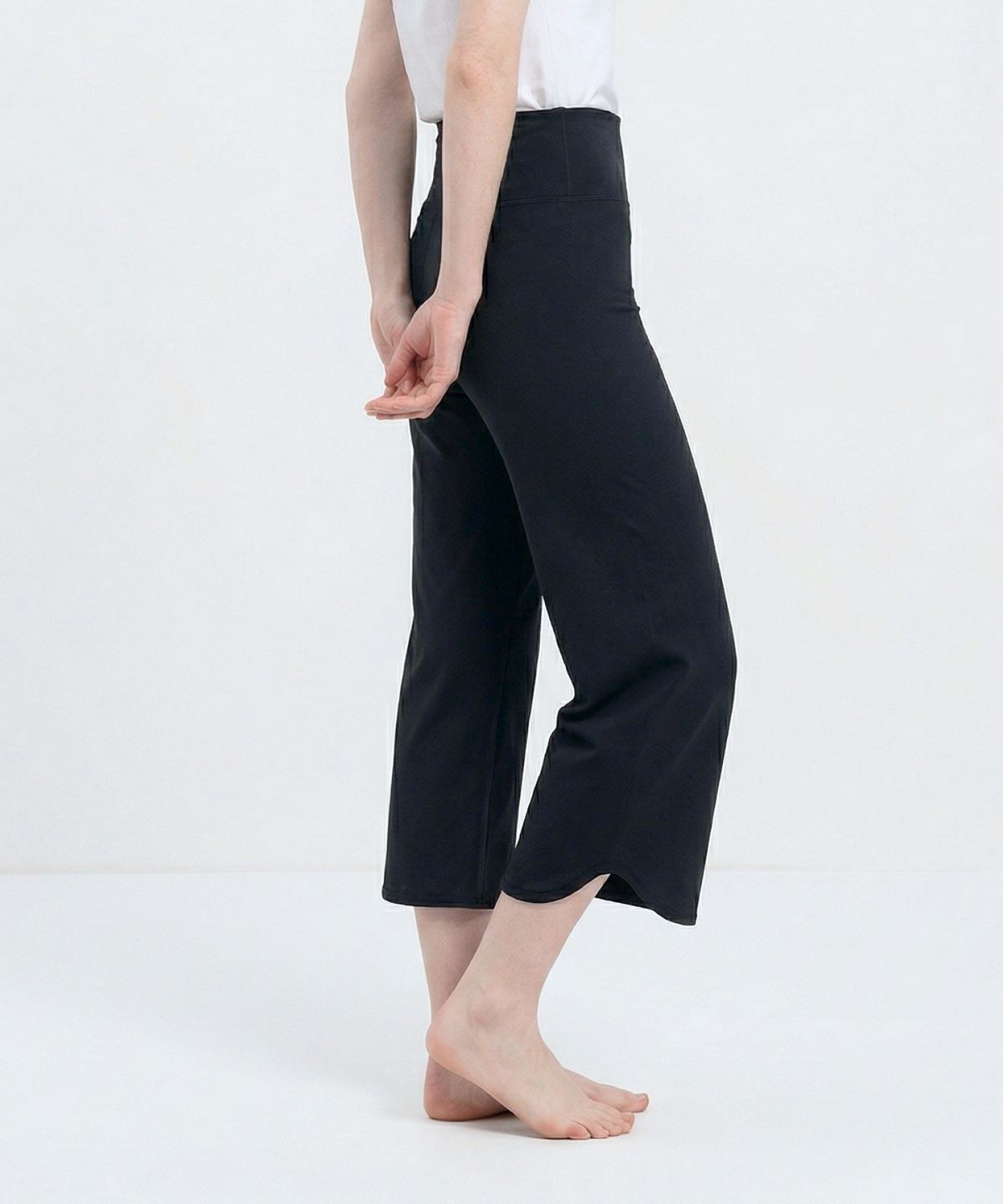 스페리(SPERRY) 하이웨스트 크롭 팬츠_블랙 [SPRP_0003]