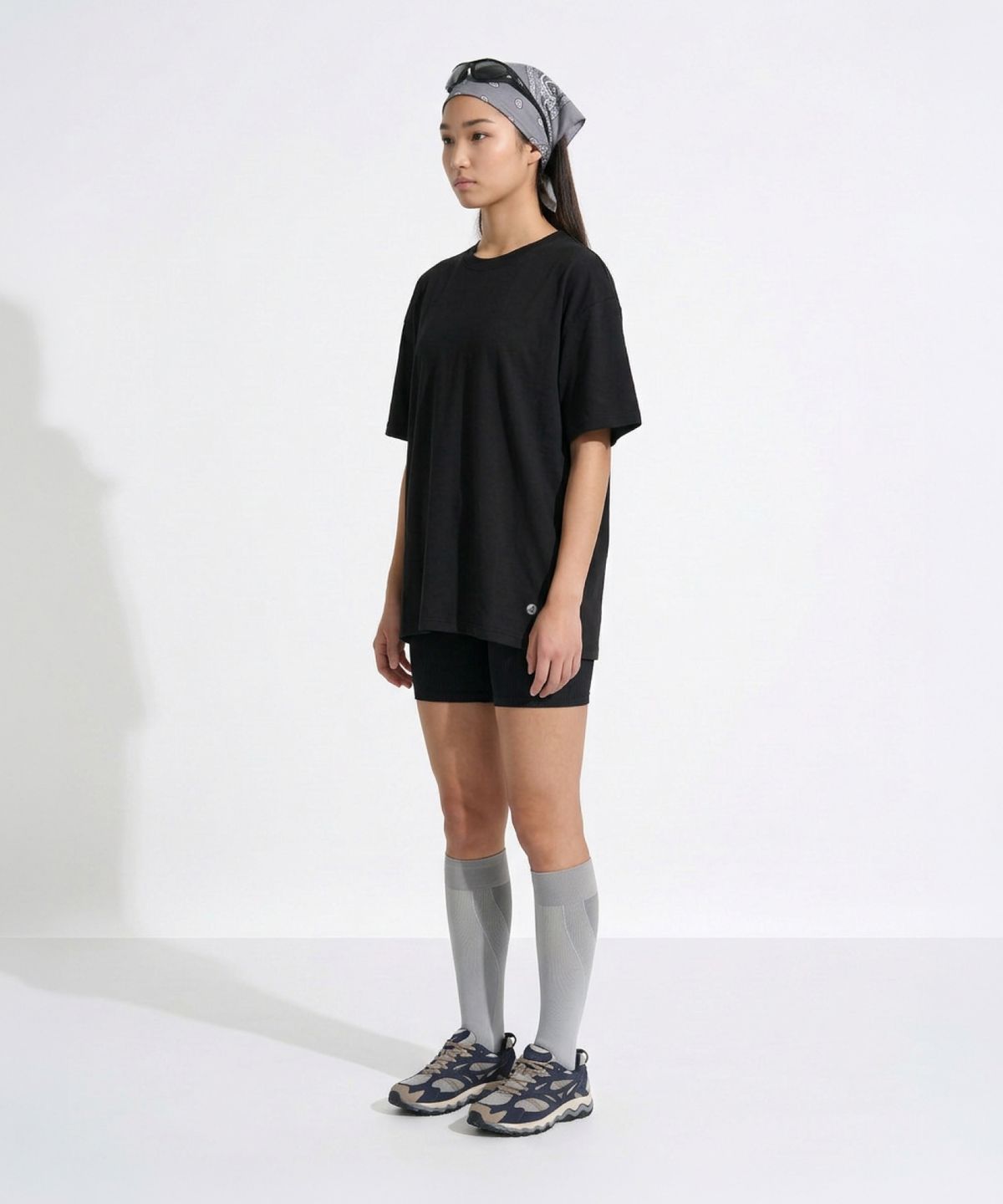 스페리(SPERRY) 루즈핏 크루넥 반팔티_블랙 [SPRU_0005]
