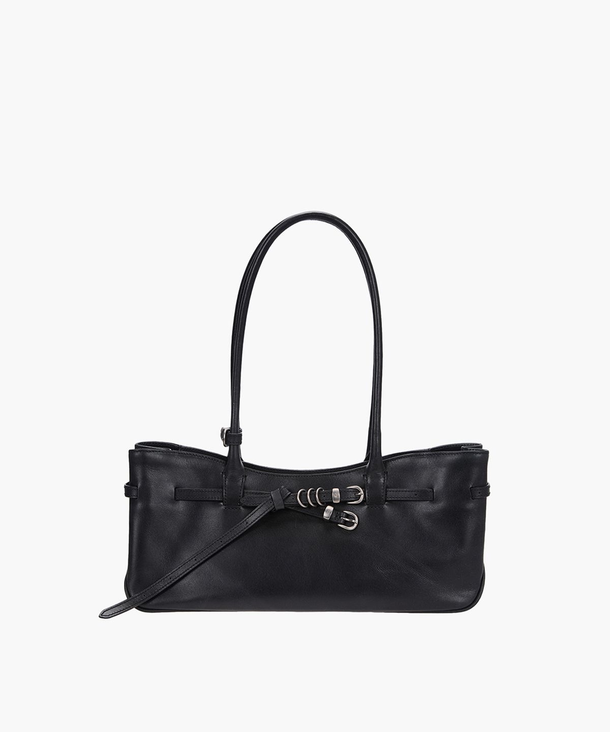 마지셔우드(MARGESHERWOOD) GRANDMA USED SHOULDER BAG_black pull-up