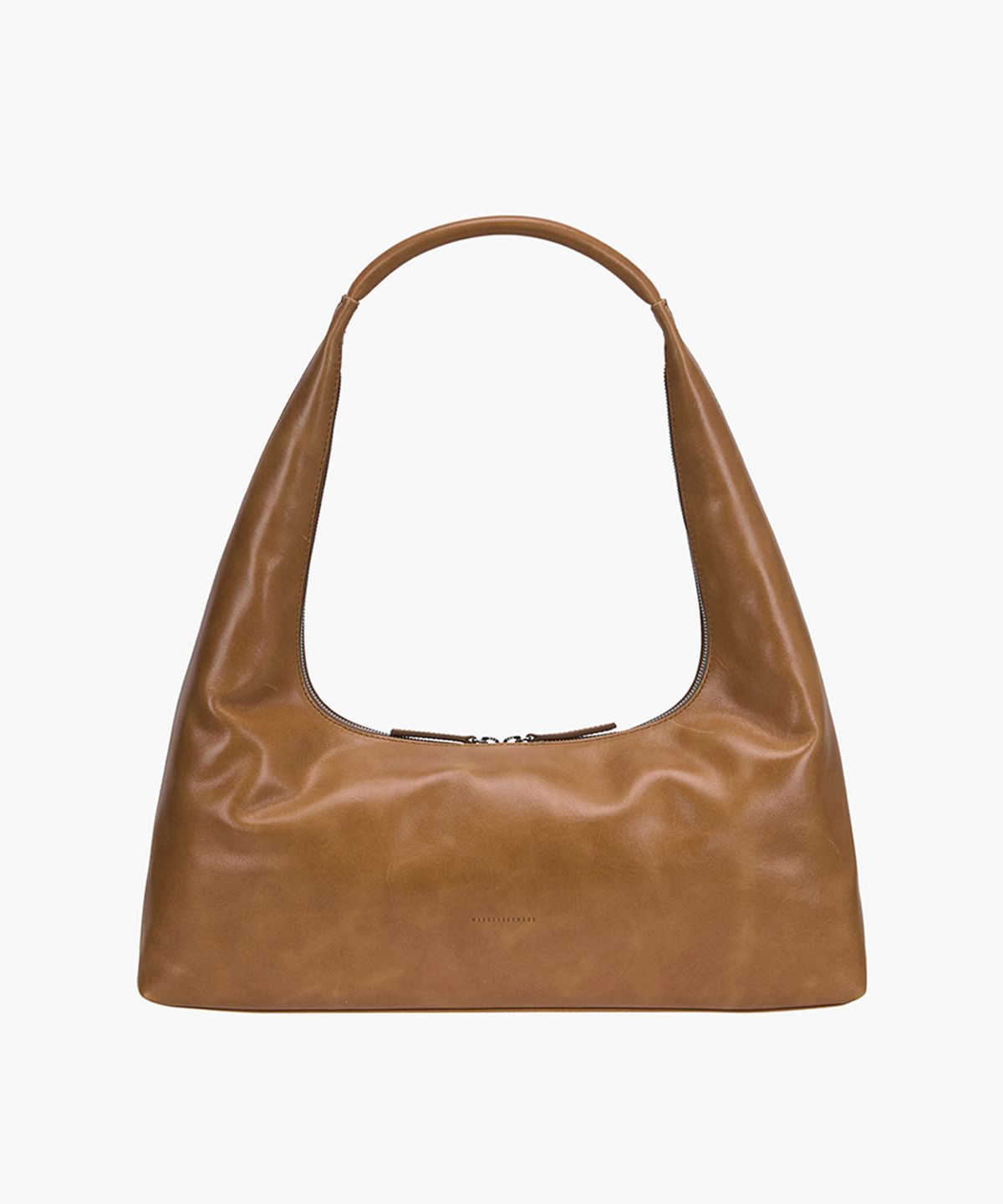 마지셔우드(MARGESHERWOOD) HOBO LARGE_saddle brown pull-up