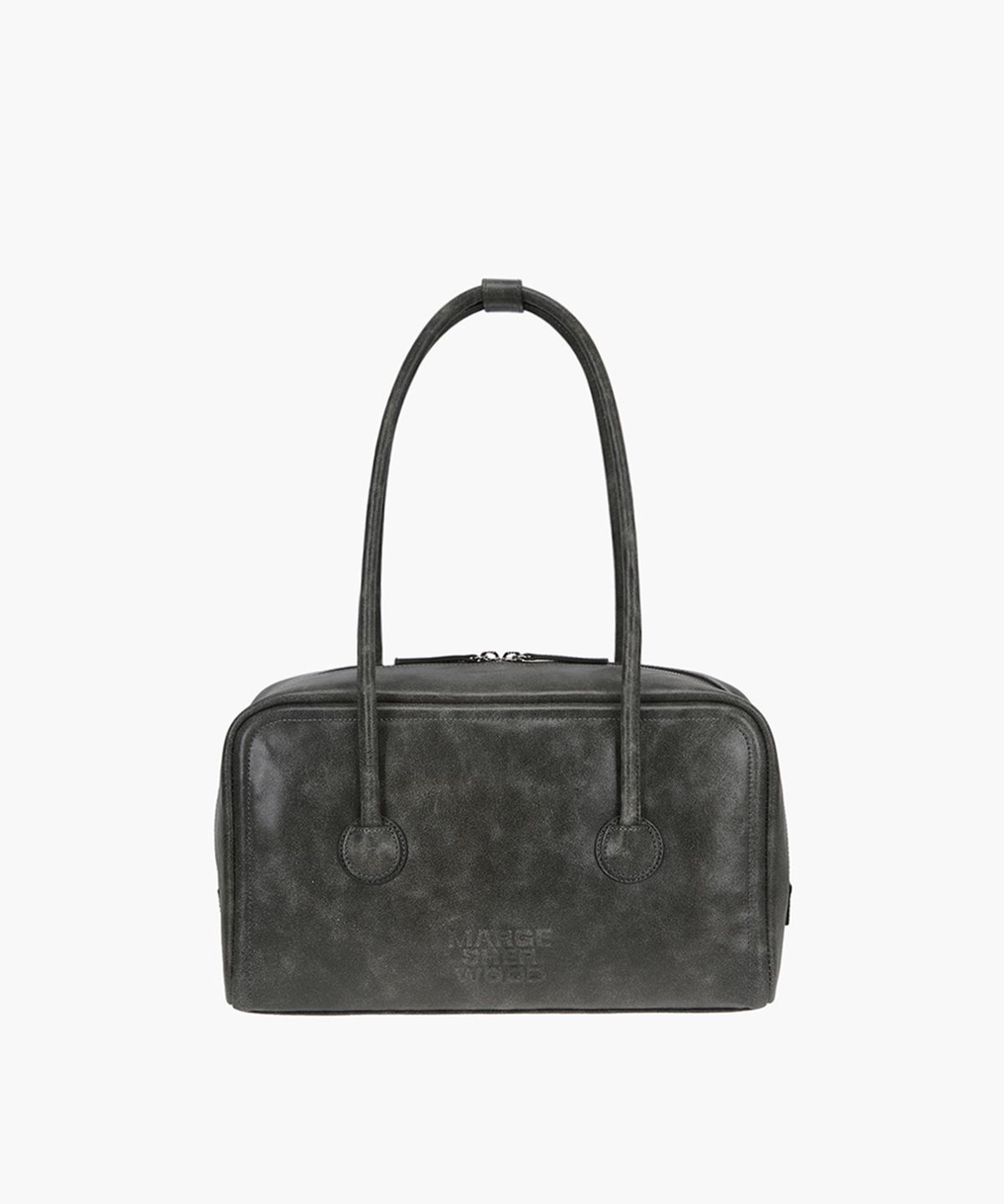 마지셔우드(MARGESHERWOOD) SOFT BOSTON_white+grey two-tone cracked