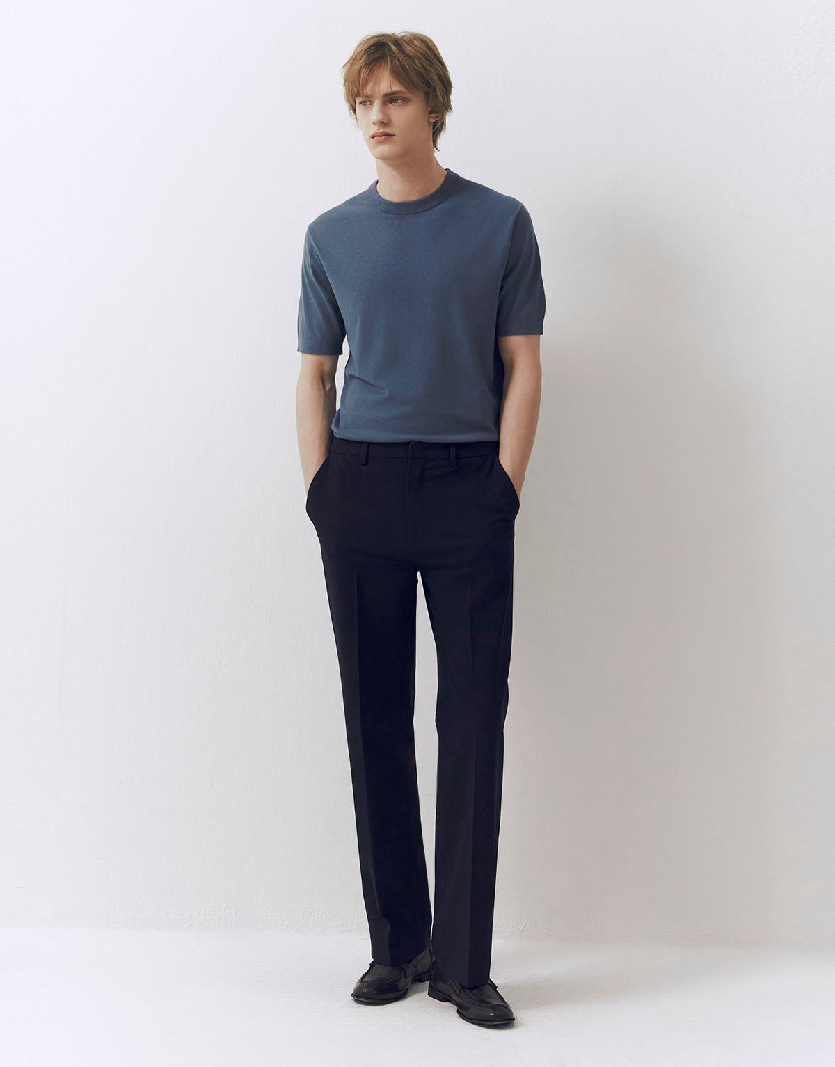 컨셉원(CONCEPTS1ONE) 워셔블 크루넥 반팔 니트 스웨터 10056522/056522 [2color]