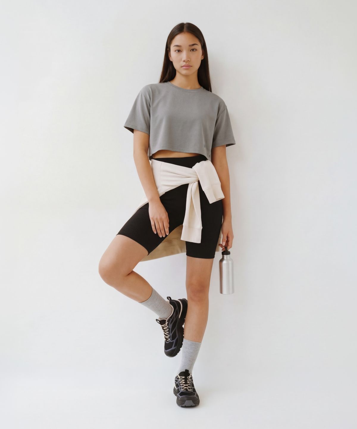 스페리(SPERRY) [2PACK] 루즈핏 크루넥 크롭 반팔티 3 Color [SPRU_9004]