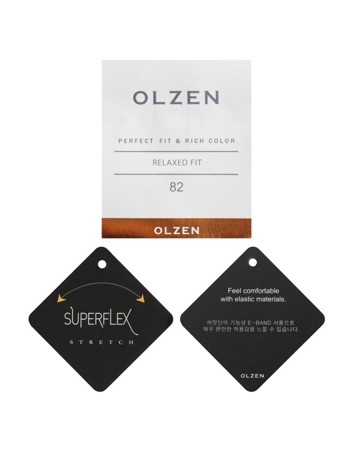 올젠(OLZEN) 남성 릴렉스 핏 트윌 버뮤다 팬츠_ZOF2PH1306BE
