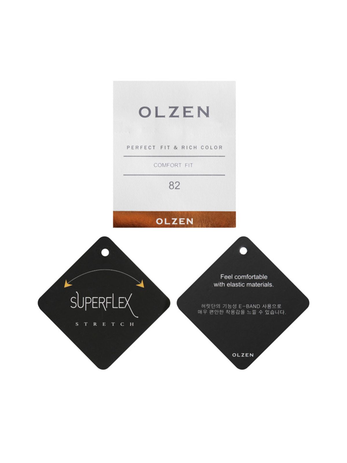 올젠(OLZEN) 남성 컴포트 핏 밴딩 팬츠_ZOF2PP1306DKH