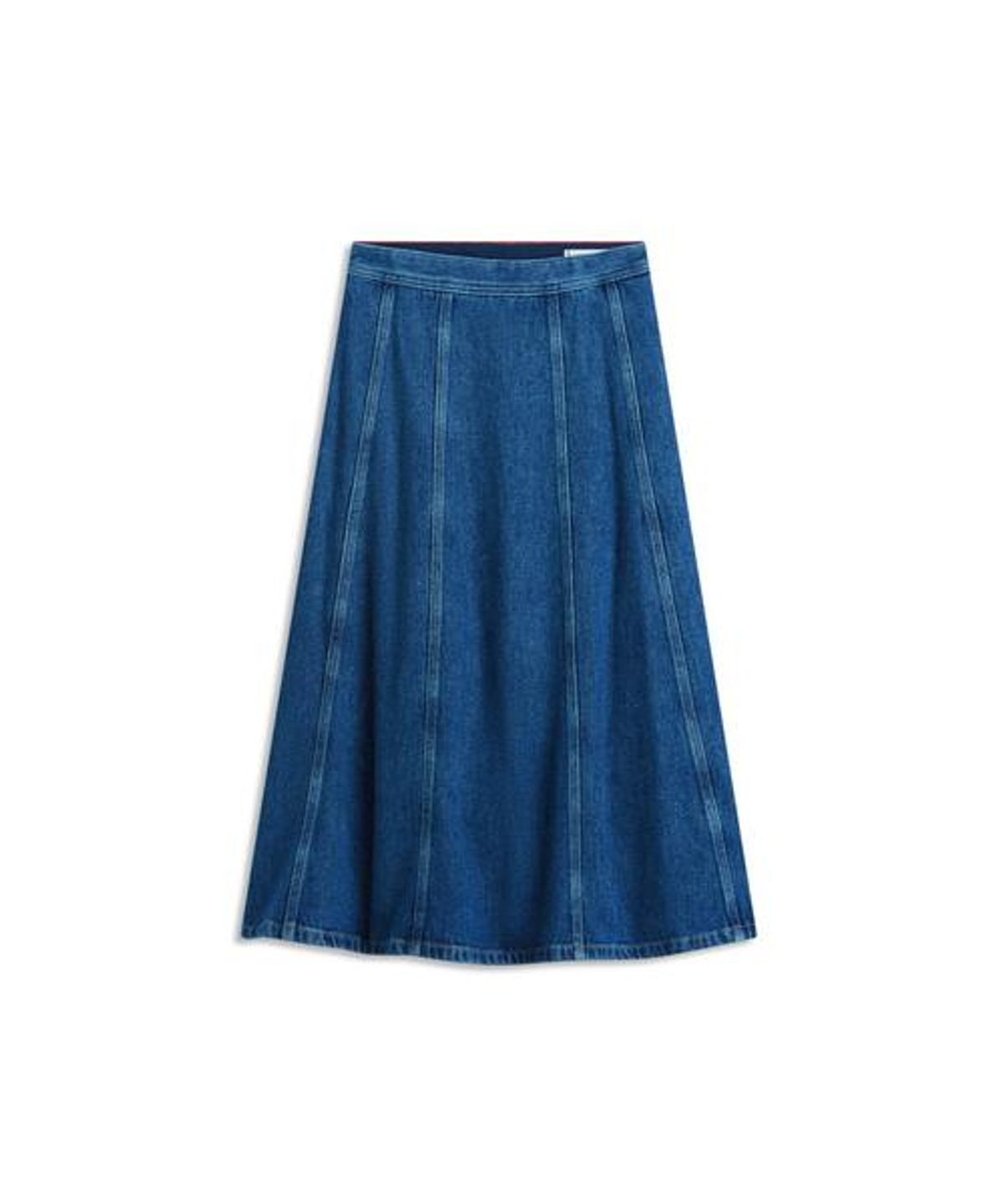 타미힐피거(TOMMY HILFIGER) 미디 플레어 데님 스커트 (T22G1NSC061WT21A6)