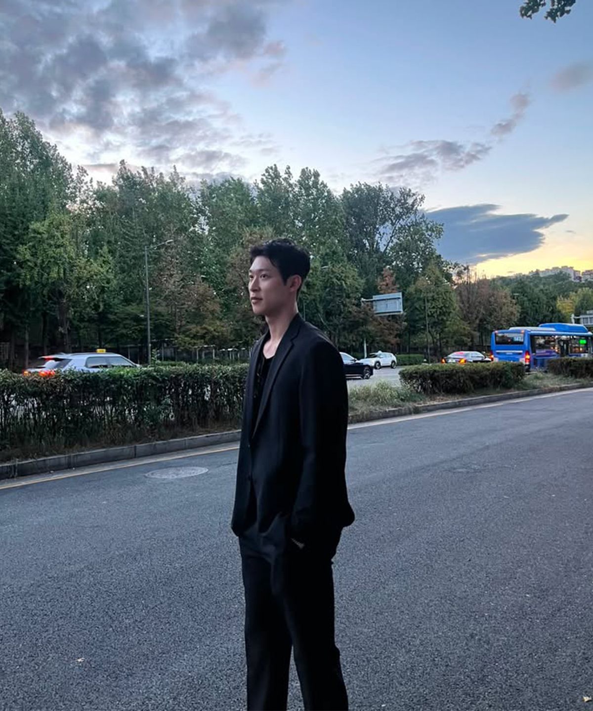 예일(YALE) 스트레치 컴포터블 수트 셋업 - 레귤러 핏_블랙