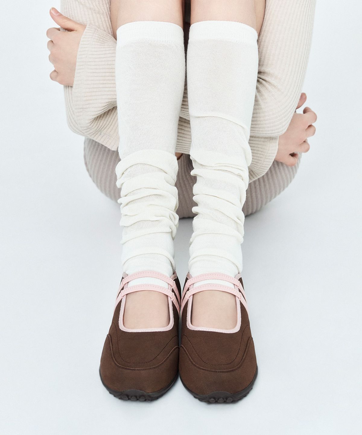 스탠드오일(STAND OIL) Strap Mary Jane Sneakers · 스트랩 메리제인 스니커즈 / 브라운 콤비
