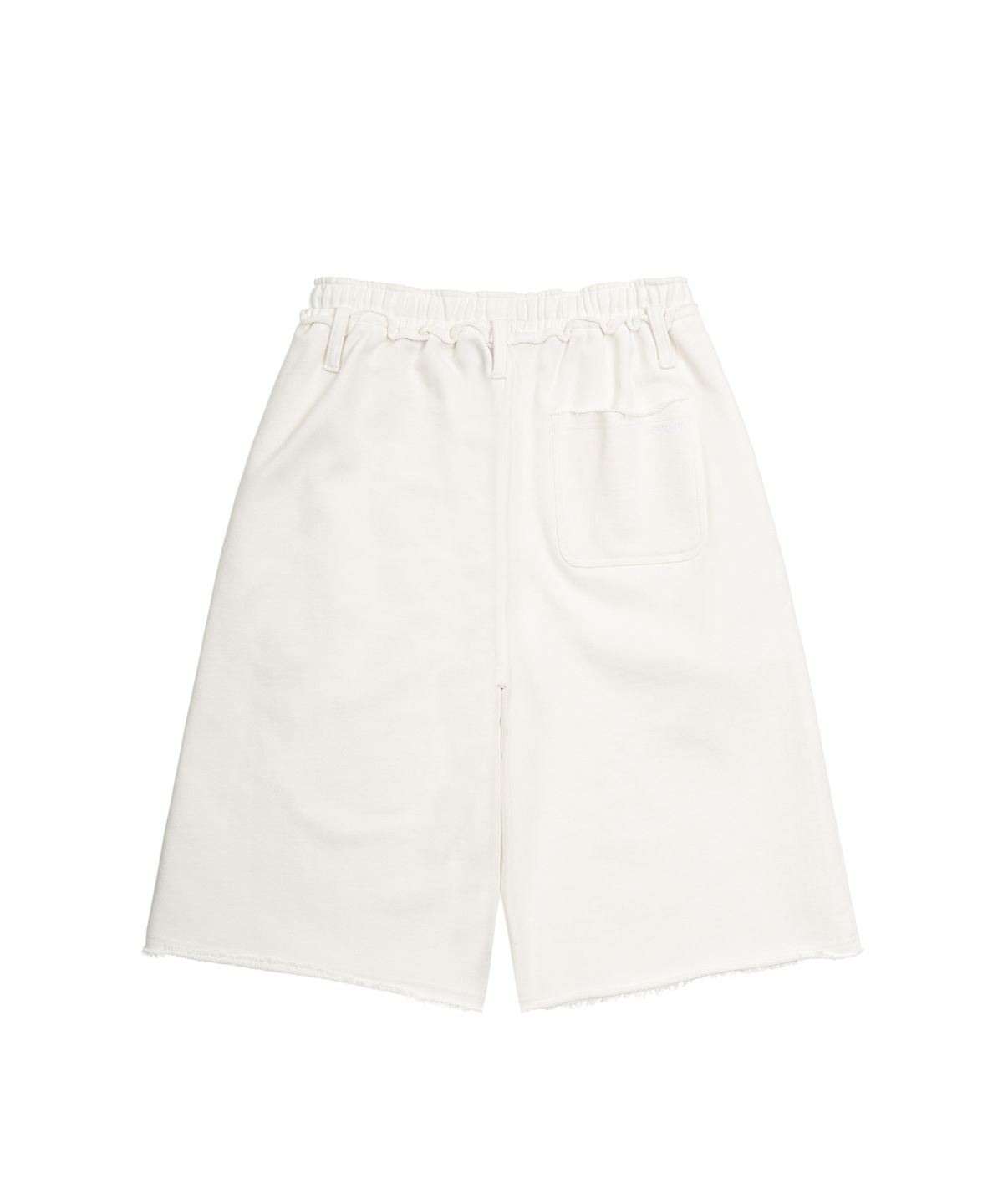 페플리(PEPLEE) Cut Off Bermuda Sweat Pants (White)