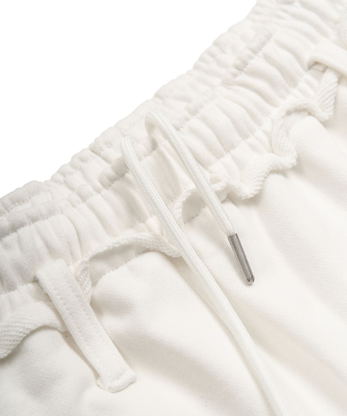 페플리(PEPLEE) Cut Off Bermuda Sweat Pants (White)