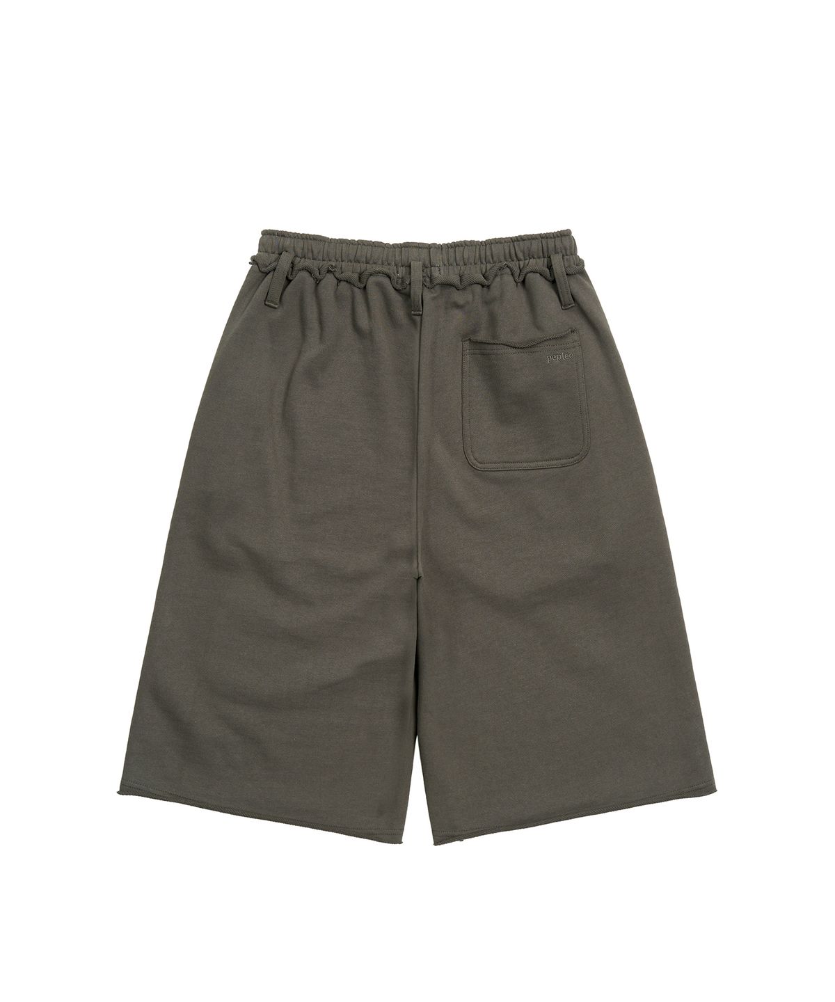 페플리(PEPLEE) Cut Off Bermuda Sweat Pants (Khaki Grey)