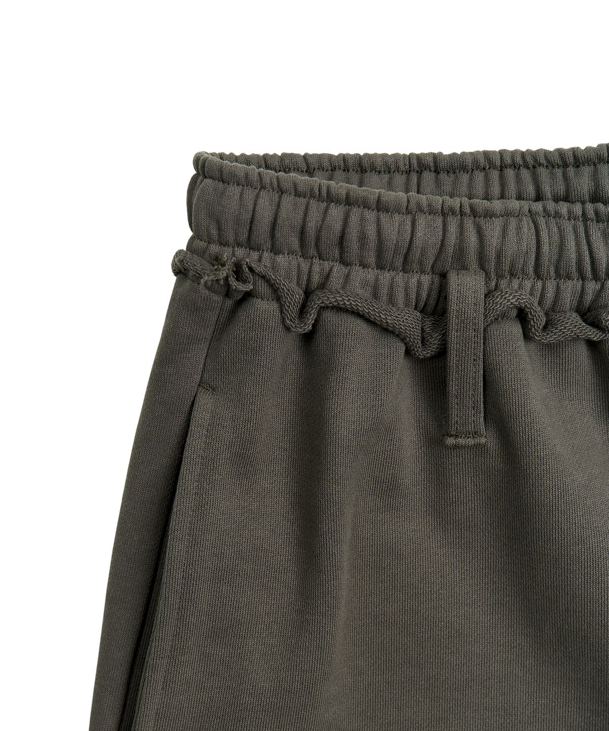 페플리(PEPLEE) Cut Off Bermuda Sweat Pants (Khaki Grey)