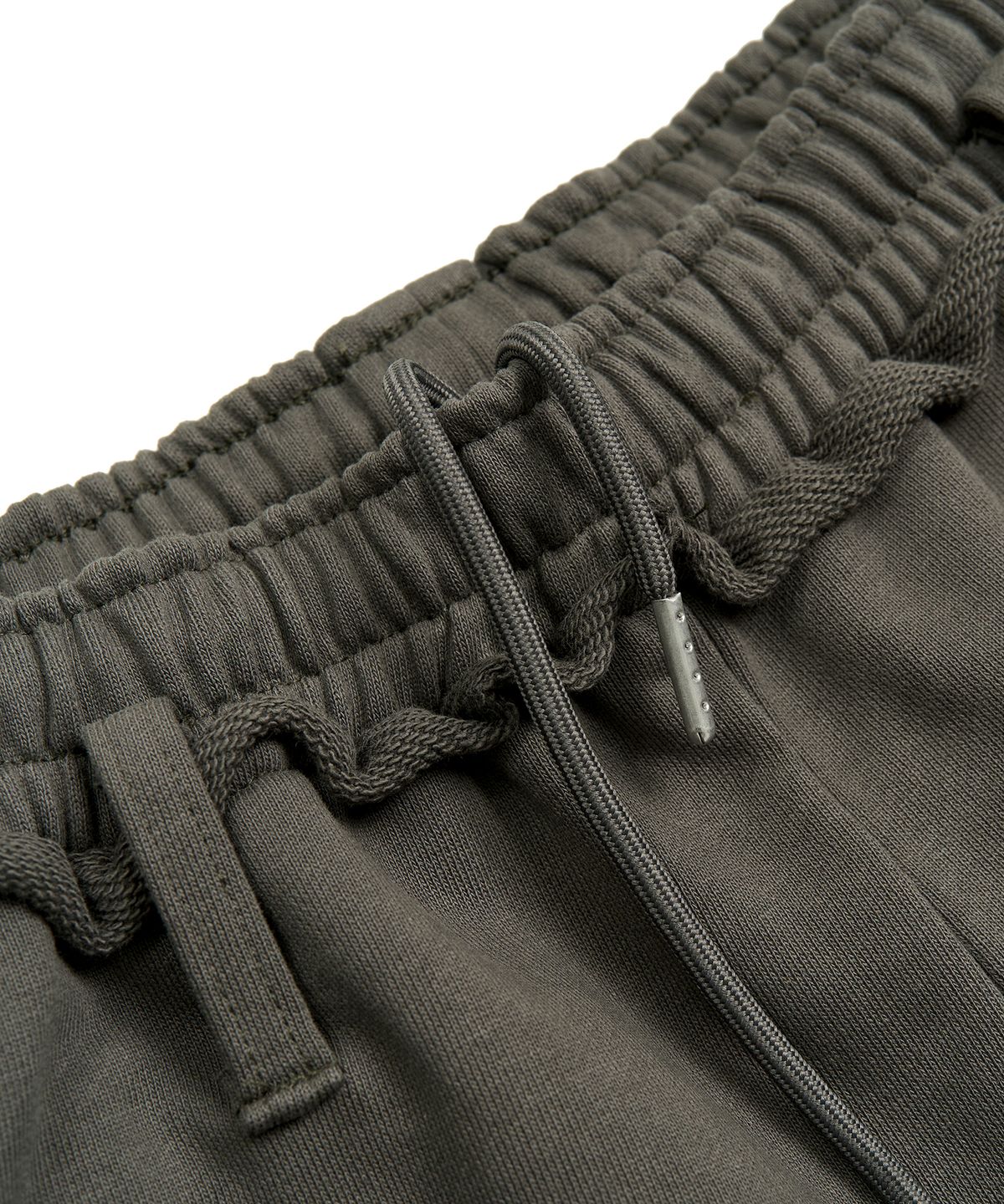 페플리(PEPLEE) Cut Off Bermuda Sweat Pants (Khaki Grey)