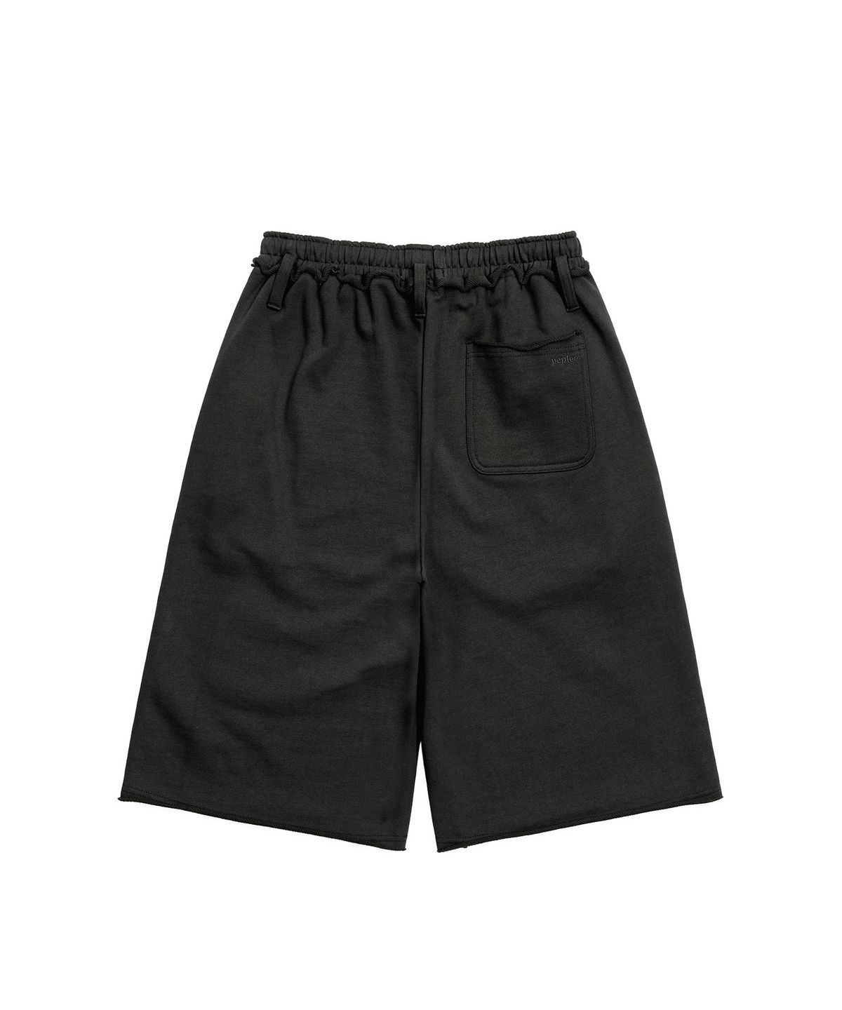 페플리(PEPLEE) Cut Off Bermuda Sweat Pants (Black)