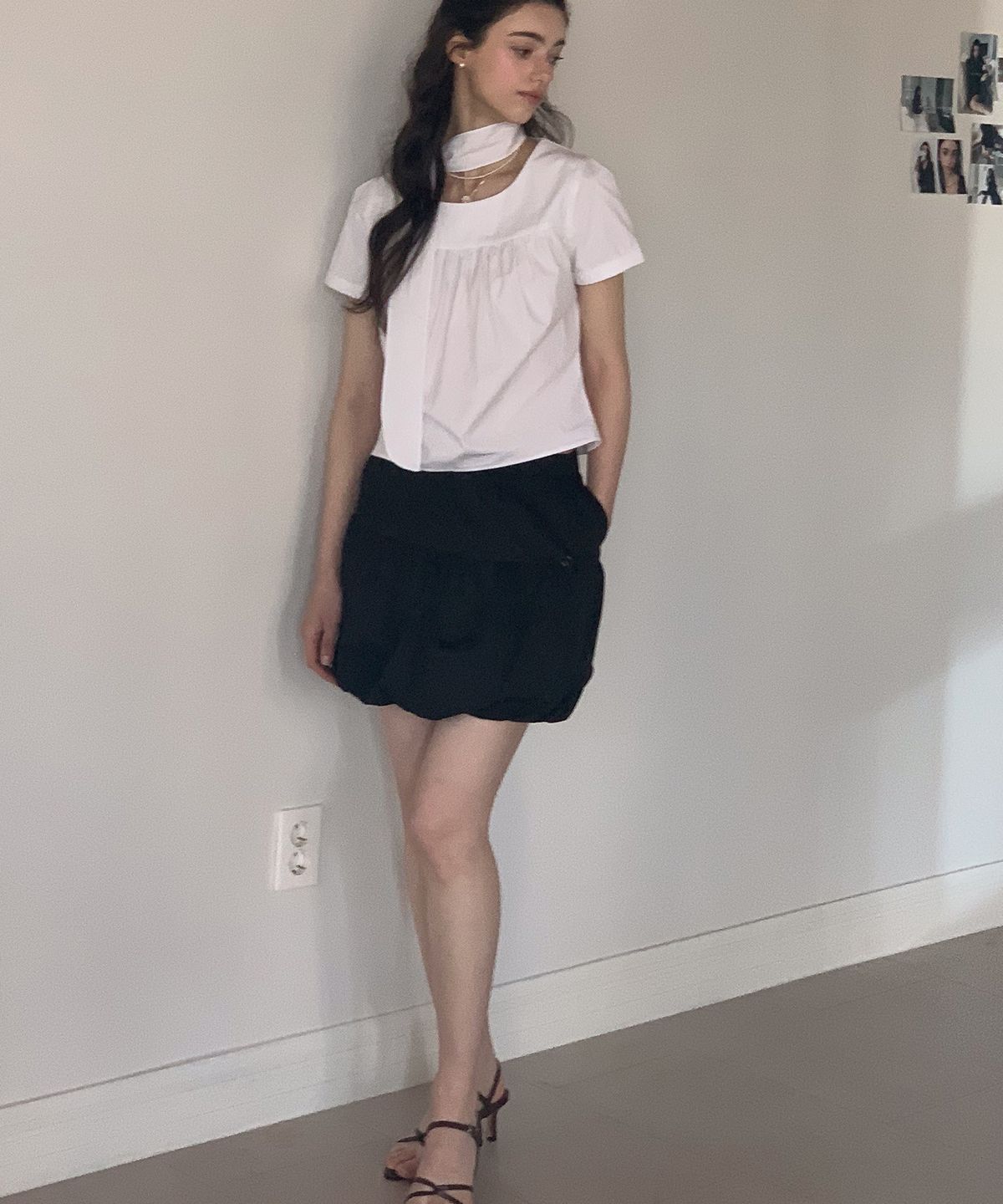 네임카테고리(NAME CATEGORY) 달리아 벌룬 스커트_블랙
