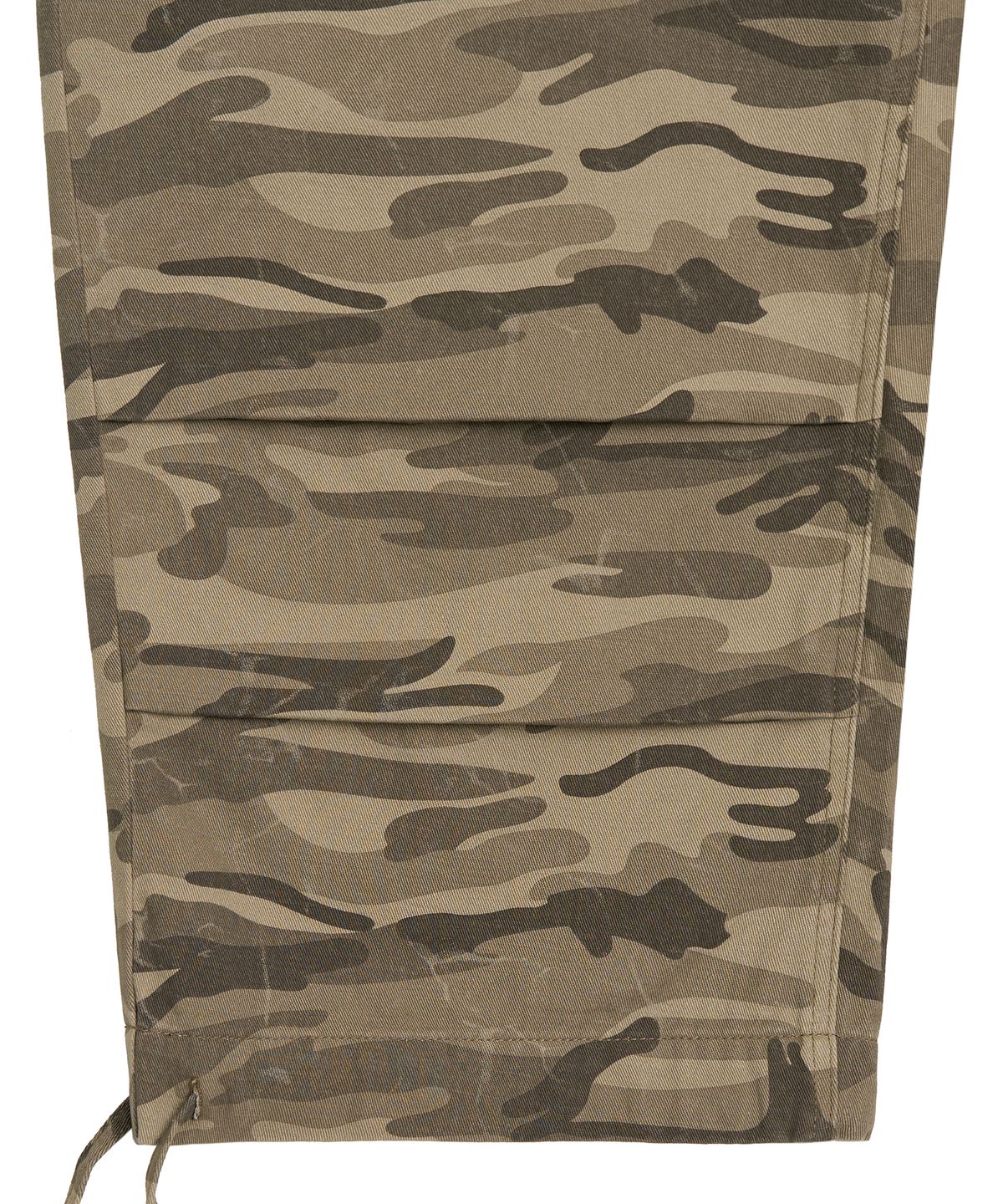 페플리(PEPLEE) Tuck Strap Camo Capri Pants (Beige)