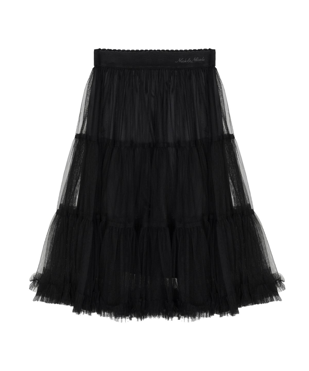 닉앤니콜(NICK&NICOLE) TULLE VOLUME SKIRT_BLACK