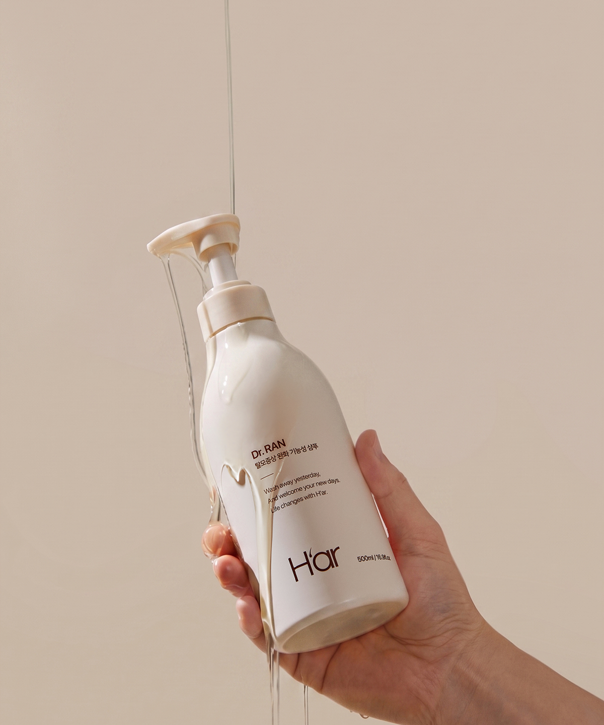 하아르(H'AR) [탈모증상완화] 닥터란 계란유래단백질 샴푸 500ml 1box (+ 증정 : 두피브러쉬)