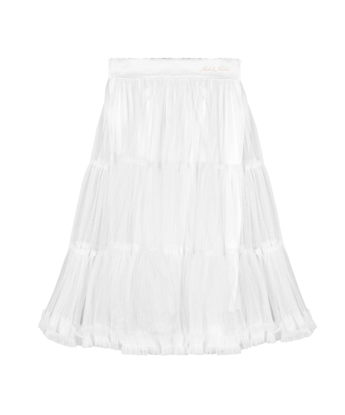 닉앤니콜(NICK&NICOLE) TULLE VOLUME SKIRT_WHITE