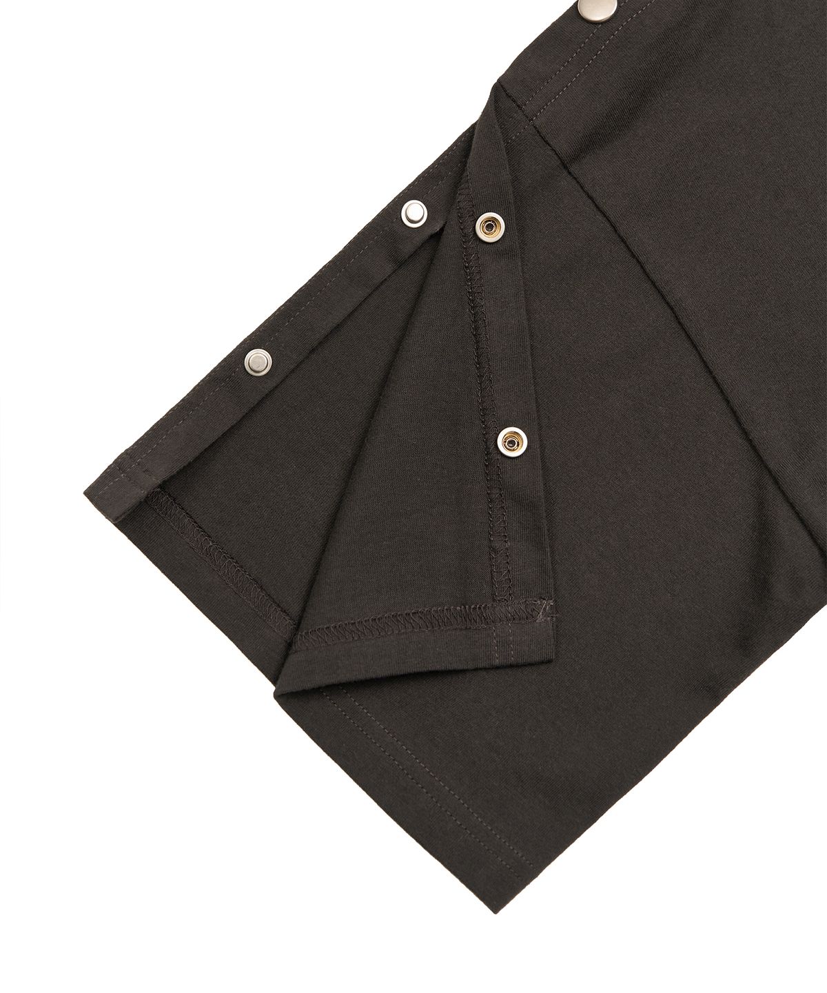 페플리(PEPLEE) Snap One-Shoulder Tee (Charcoal)