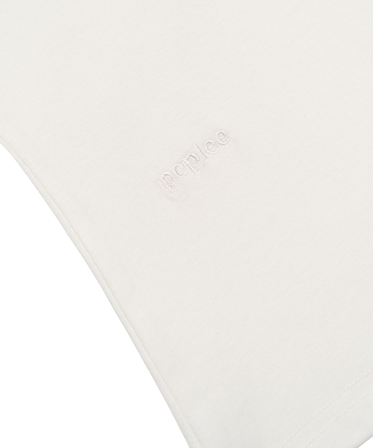 페플리(PEPLEE) Button Cap Sleeve Collar Tee (White)