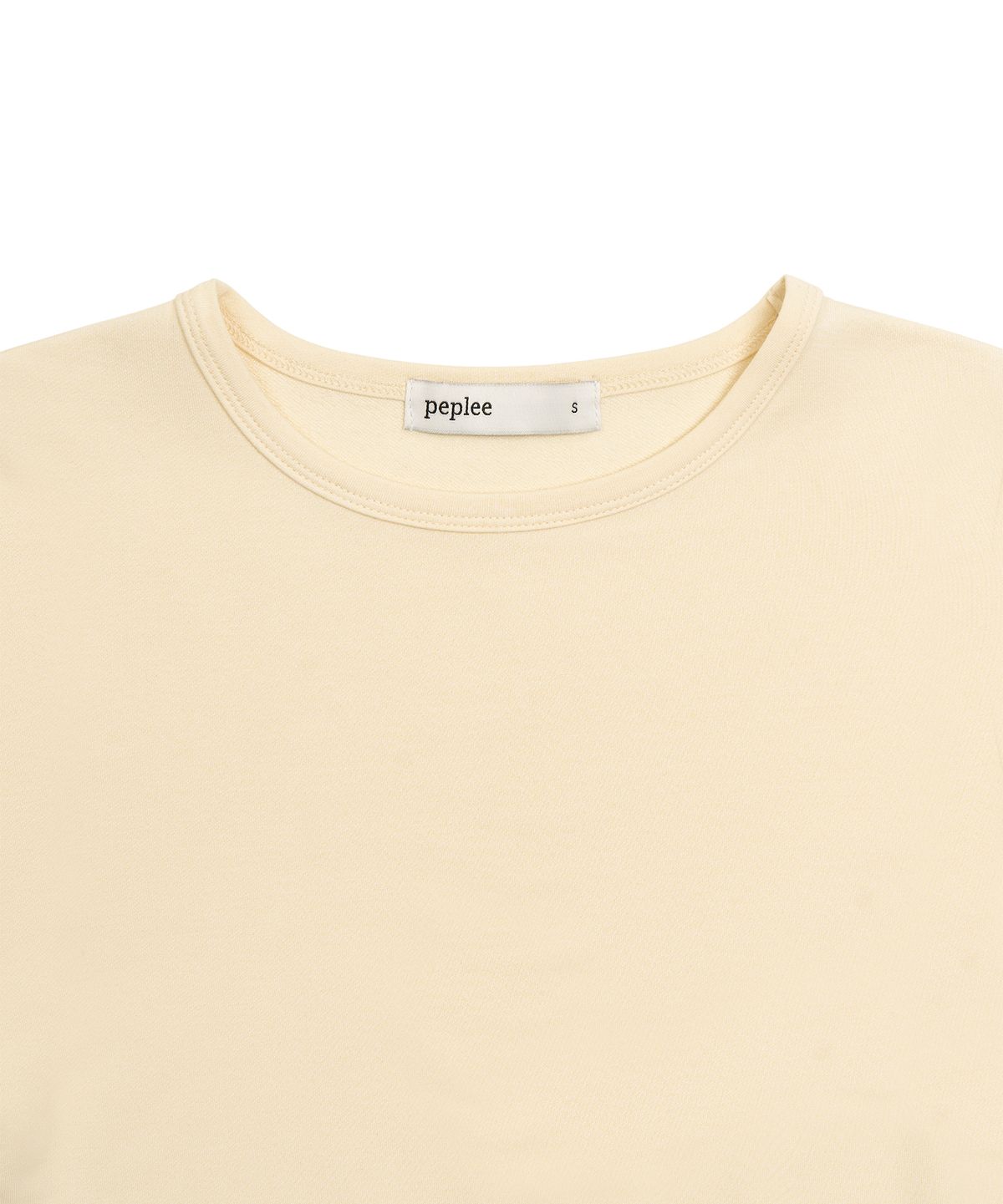 페플리(PEPLEE) Cap Sleeve Mini Tee (Ecru)