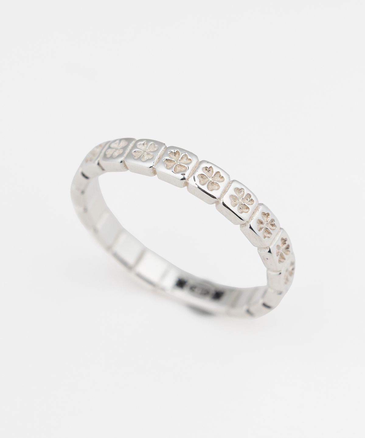 그레이노이즈(GRAYNOISE) Clover mini rail ring W (925 silver)