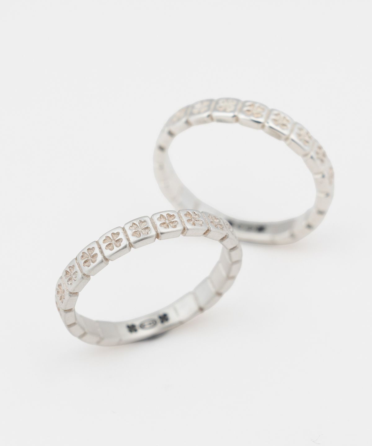 그레이노이즈(GRAYNOISE) Clover mini rail ring W (925 silver)