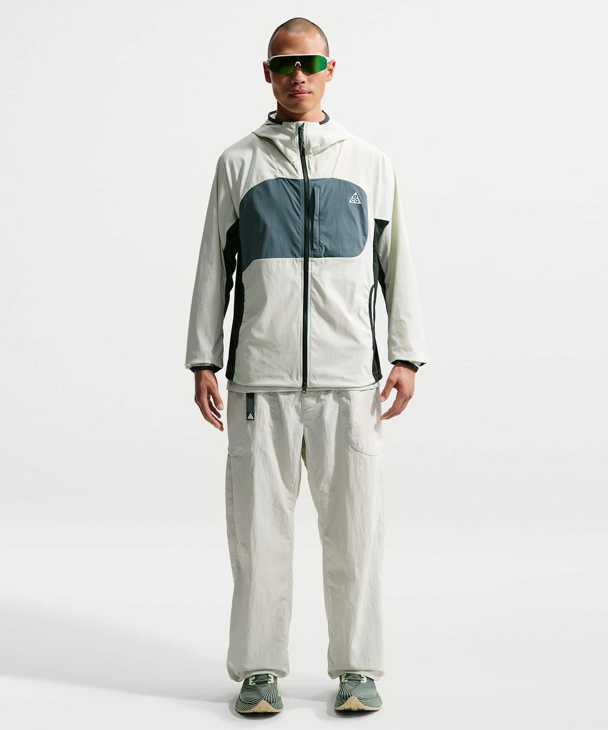 나이키(NIKE) ACG 파이브 타워스 UV 프로텍션 재킷 M - 씨 글래스:블랙 스프루스:미네랄 슬레이트:서밋 화이트 / IF0960-020