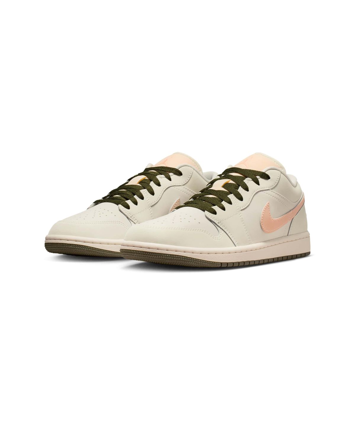 나이키(NIKE) 에어 조던 1 로우 W - 세일:크림슨 틴트:카고 카키 / DC0774-111