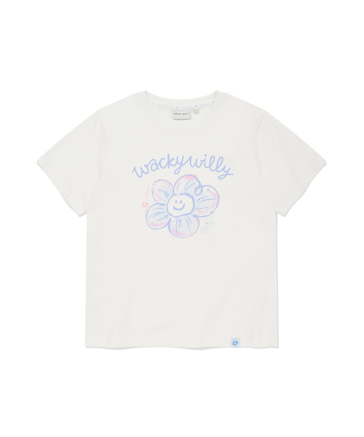 와키윌리(WACKY WILLY) [26SS] 우먼스 빅릴리 그래픽 반팔 티셔츠 화이트
