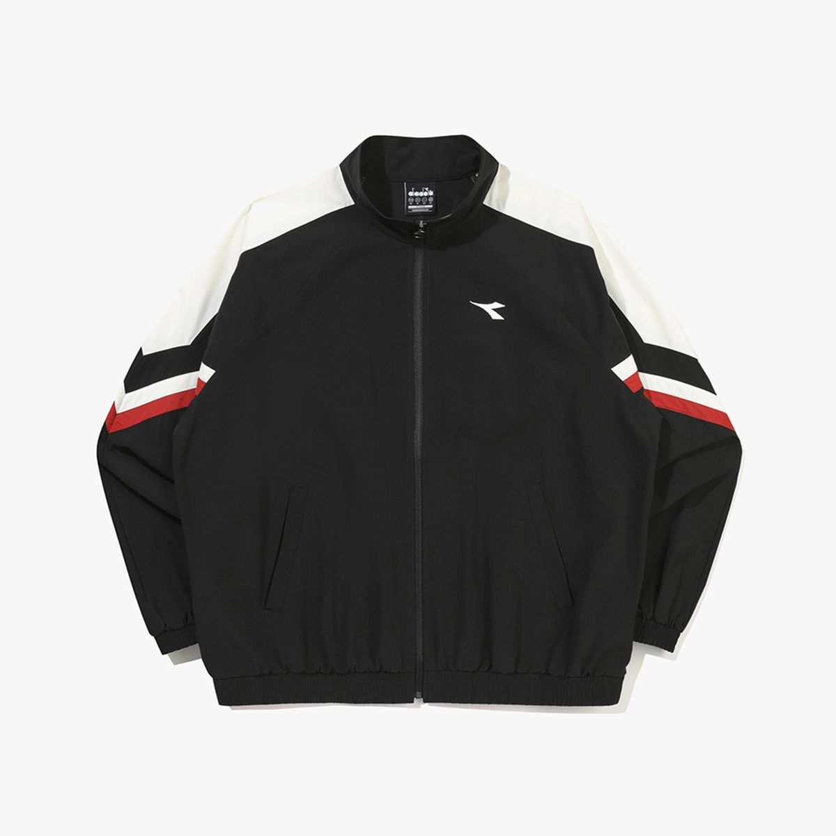 디아도라(diadora) 아이콘 트랙 자켓 BLACK