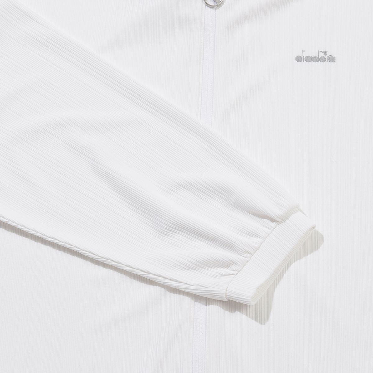 디아도라(diadora) 시어 골지 후드 집업 우먼 OFF WHITE