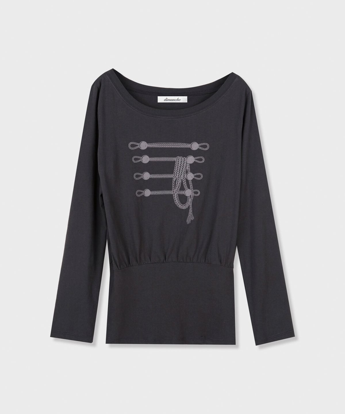 디망쉬(dimanche) Napoleon Top (vintage black)