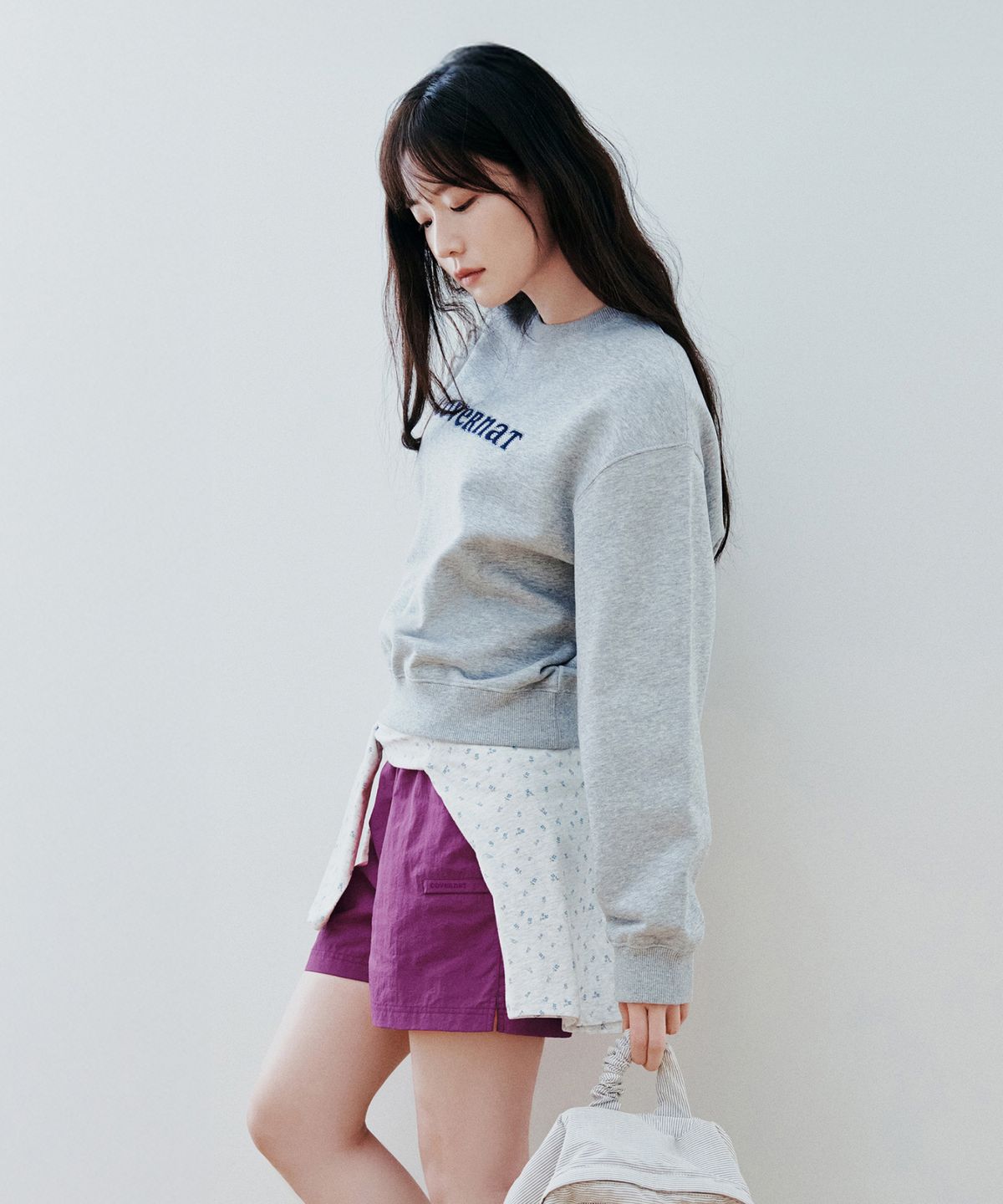 커버낫 우먼(COVERNAT WOMAN) 우먼 나일론 밴딩 쇼츠 라이트 그린