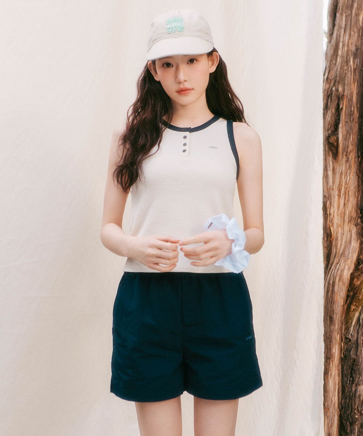 커버낫 우먼(COVERNAT WOMAN) 우먼 나일론 밴딩 쇼츠 마젠타