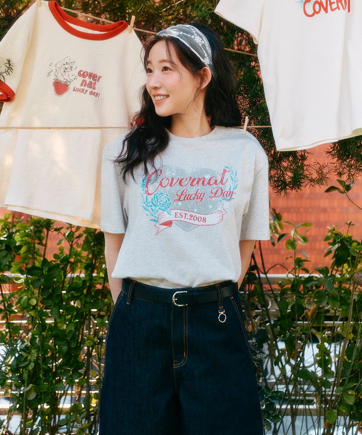 커버낫 우먼(COVERNAT WOMAN) 우먼 버뮤다 데님 쇼츠 인디고