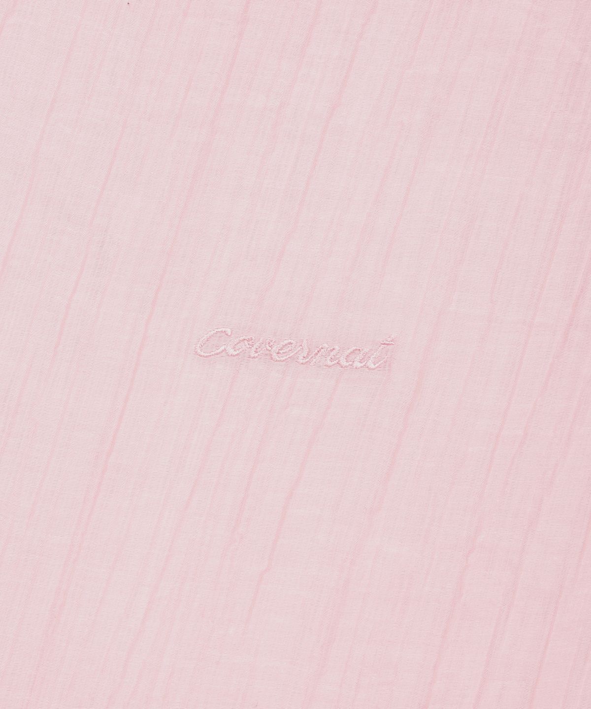 커버낫 우먼(COVERNAT WOMAN) 우먼 오버핏 시어 셔링 블라우스 라이트 핑크