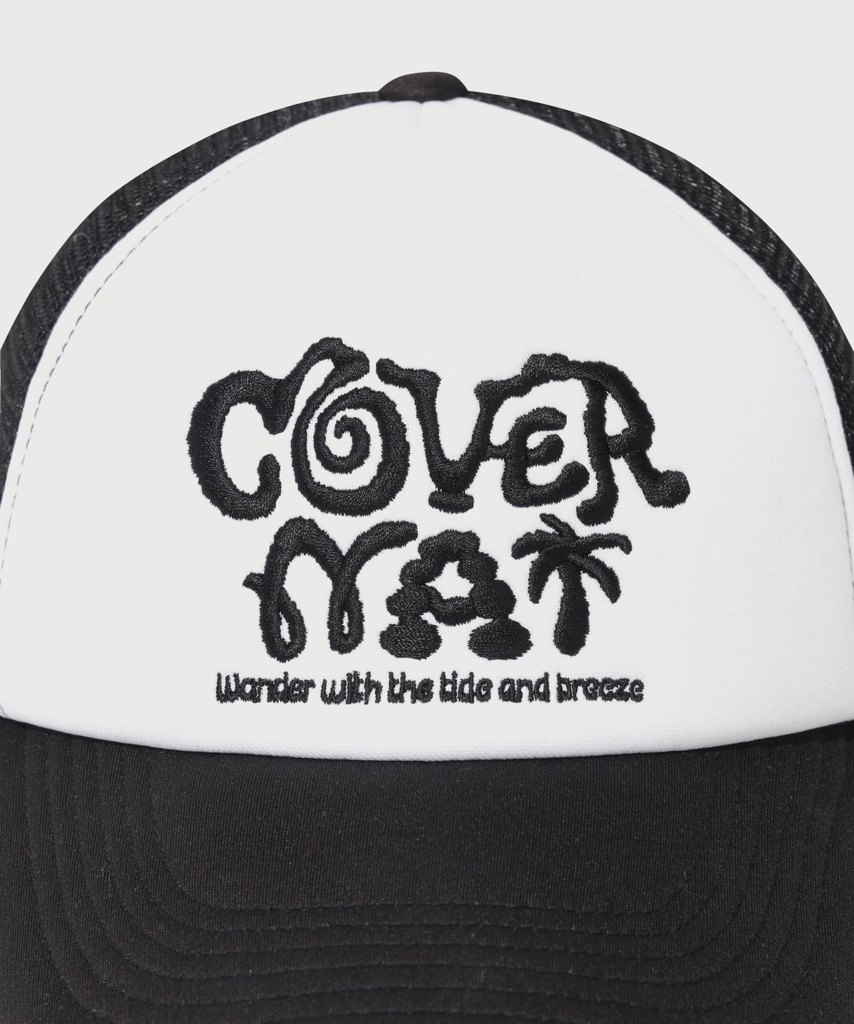 커버낫(COVERNAT) 그래픽 매쉬 캡 블랙