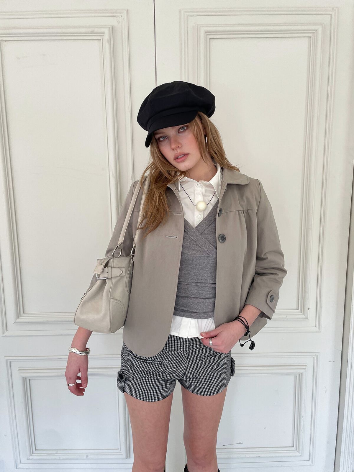 디망쉬(DIMANCHE) Spring Cotton Jacket (khaki)
