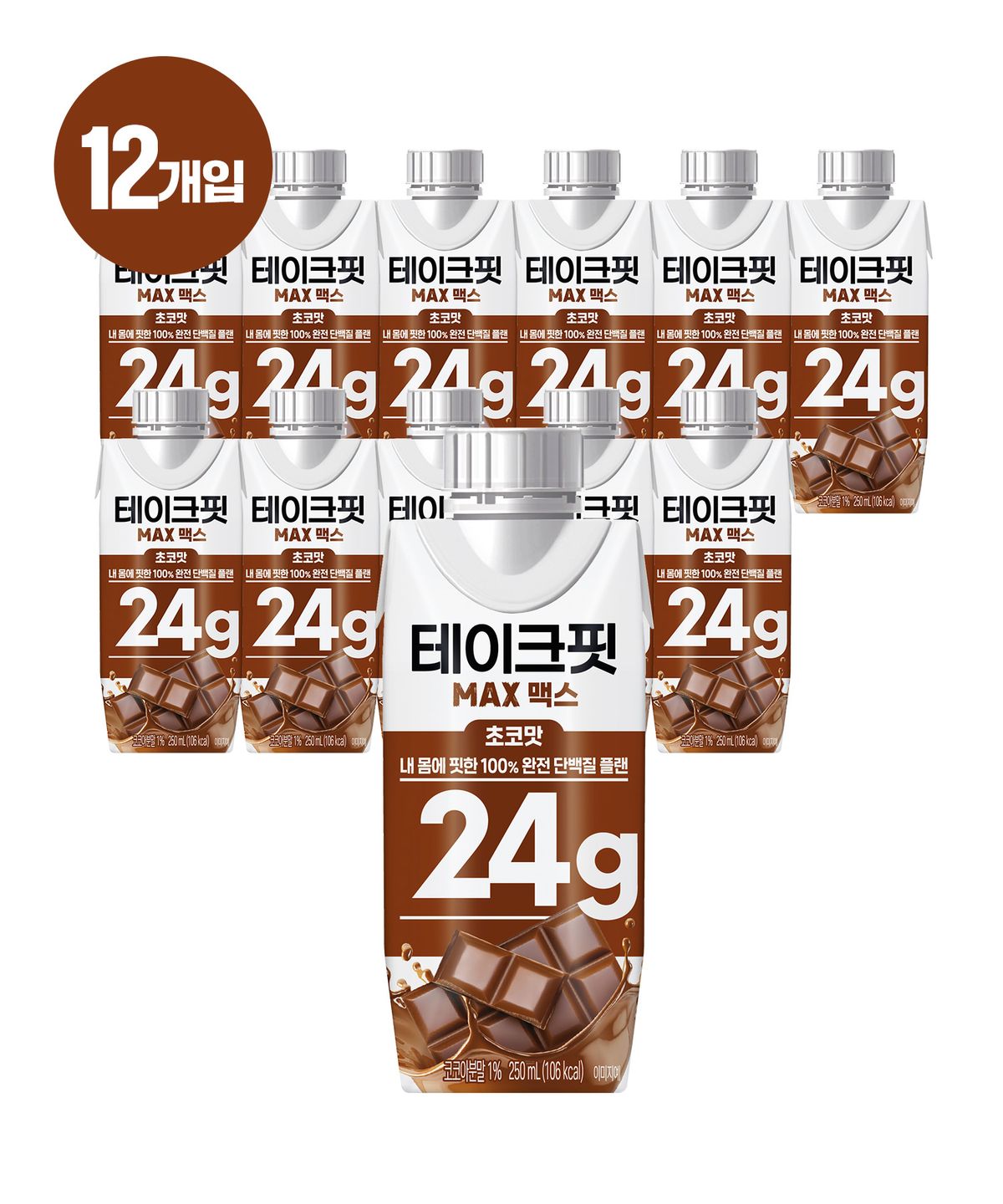 테이크핏(TAKE-FIT) 테이크핏 맥스24G 초코맛 250mL  x 12개
