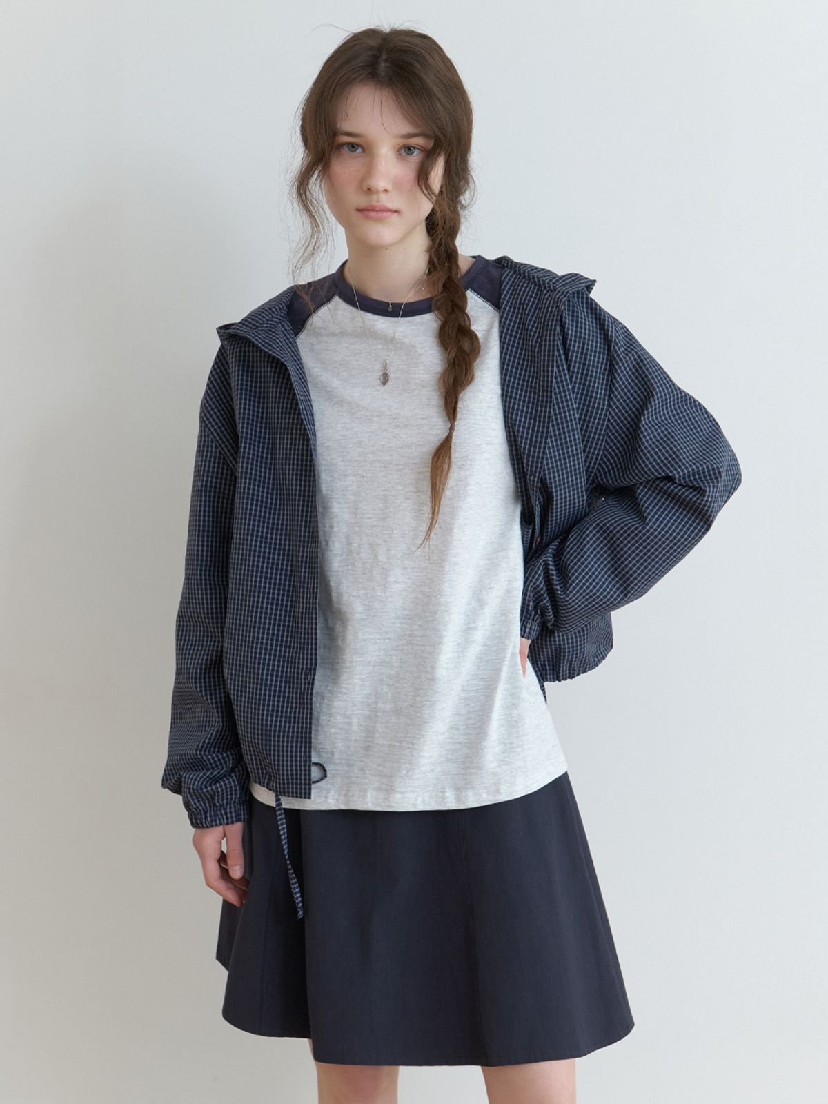 더미튼(THEMITTEN) Befor flare skirt (navy)