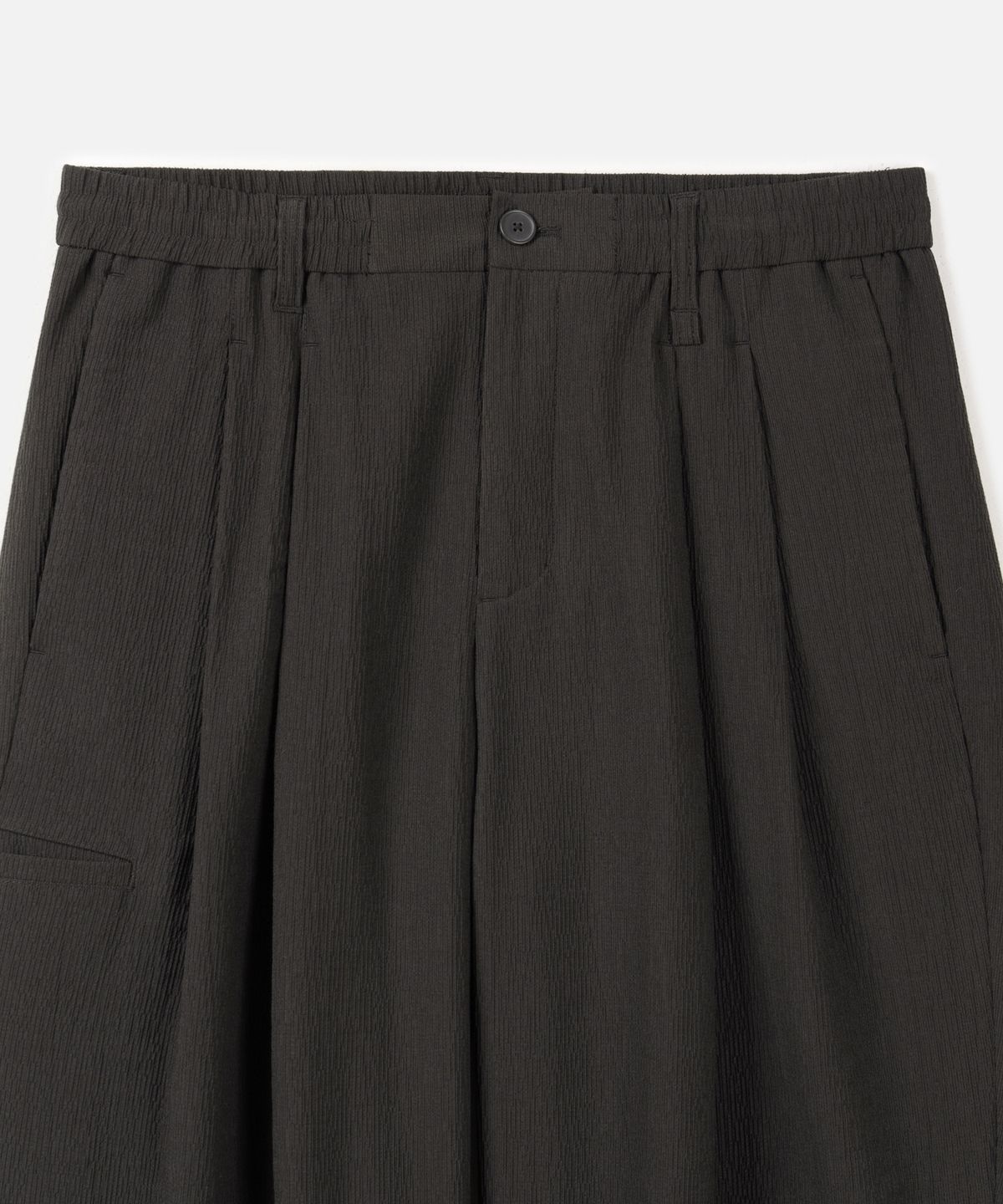 247시리즈(247SERIES) 크리즈 와이드 워크 팬츠 DARK GRAY