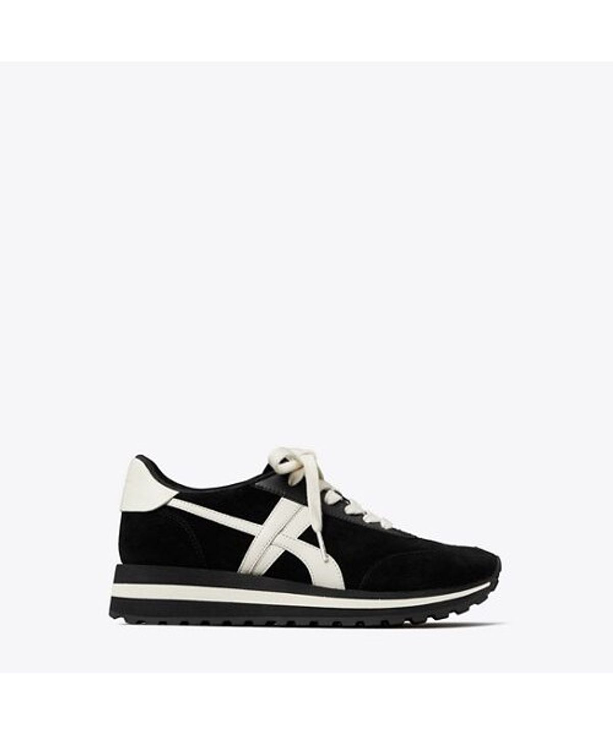 토리버치(TORYBURCH) 행크 웻지 러너 - 블랙 / 뉴 아이보리 / 티타늄 화이트