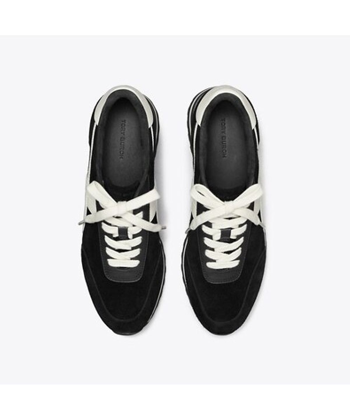 토리버치(TORYBURCH) 행크 웻지 러너 - 블랙 / 뉴 아이보리 / 티타늄 화이트