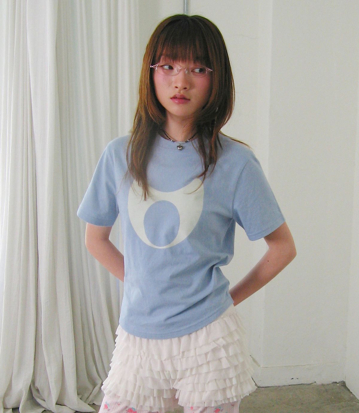 나이스고스트클럽(NICEGHOSTCLUB) HEAD SYMBOL TEE_LIGHT BLUE(NG2GMFT503A)