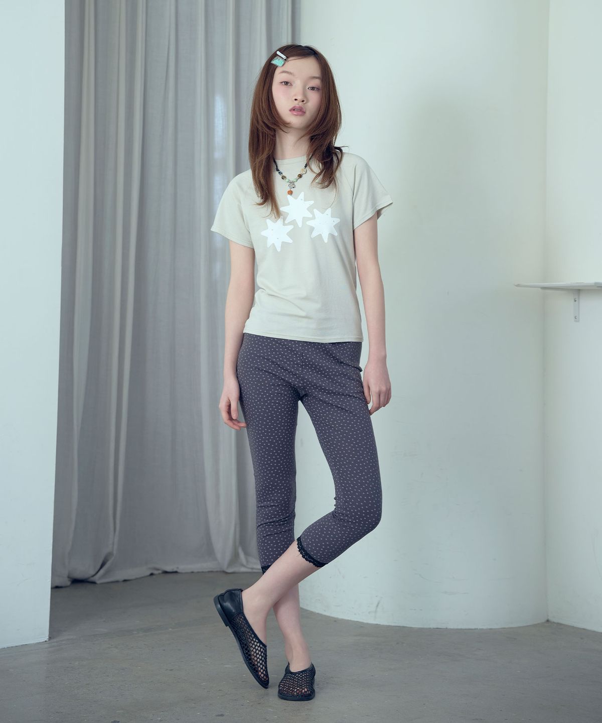 나이스고스트클럽(NICEGHOSTCLUB) RELIGIOUS SYMBOL MINI TEE_LIGHT GREY(NG2GMFT504A)