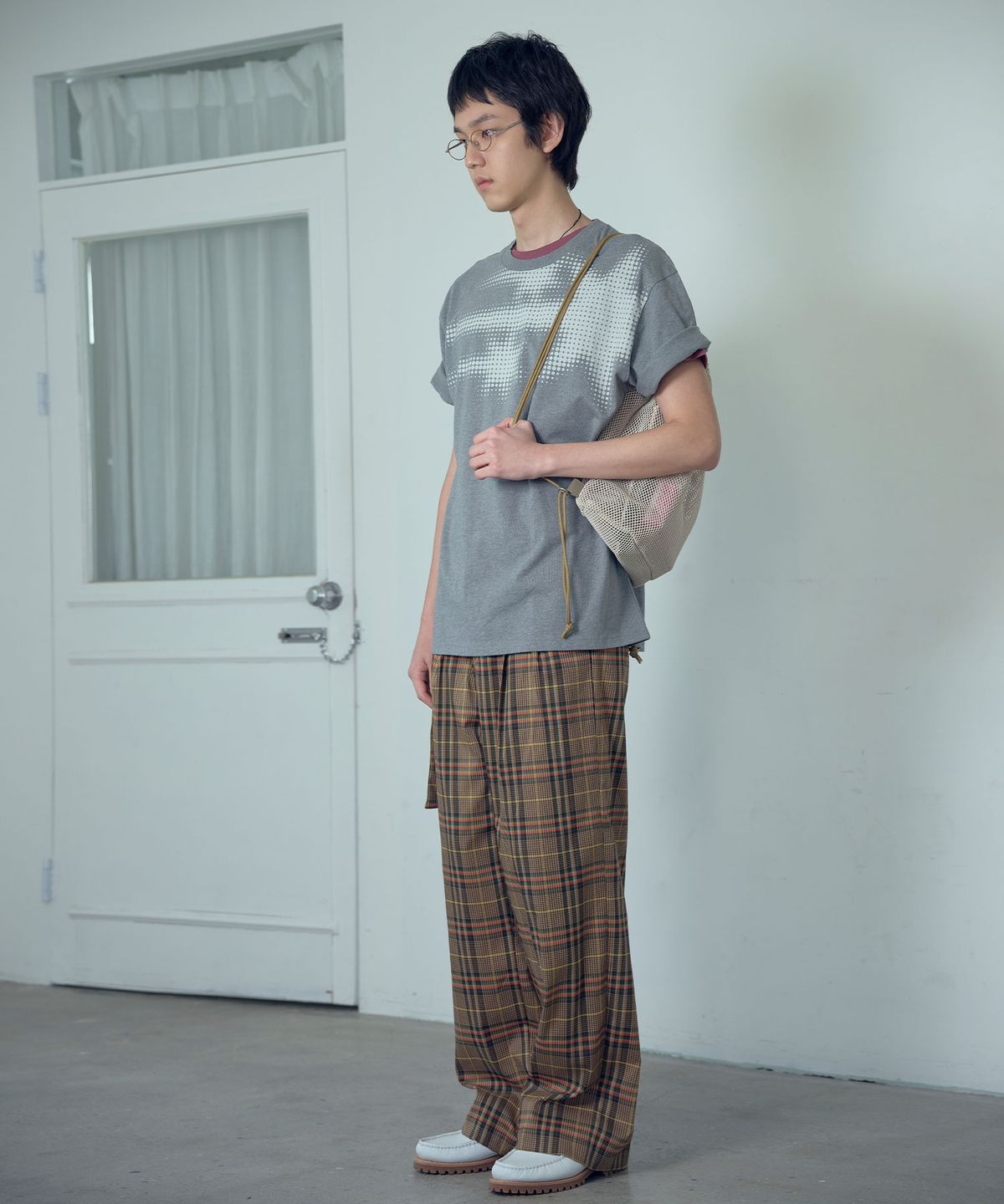 나이스고스트클럽(NICEGHOSTCLUB) 3STAR HALFTONE TEE_GREY(NG2GMUT507A)