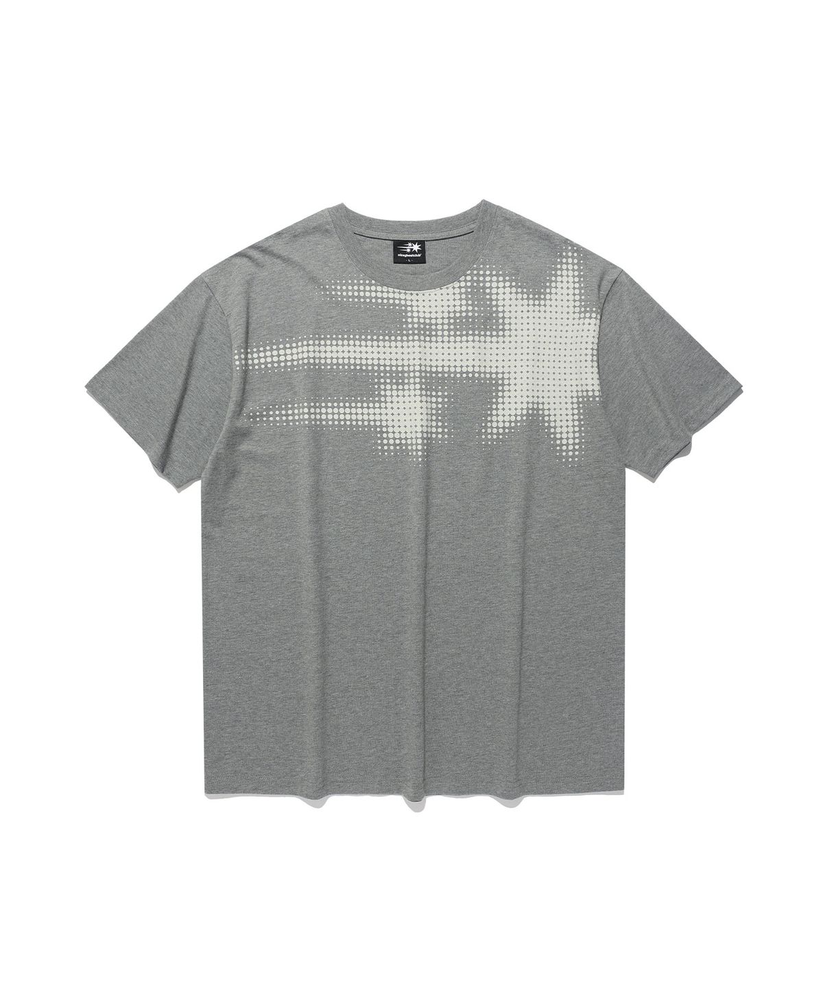나이스고스트클럽(NICEGHOSTCLUB) 3STAR HALFTONE TEE_GREY(NG2GMUT507A)